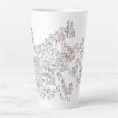 Zig Zag Doodlebug latte mug Latte Mok (Voorkant)