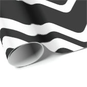 Zig Zag dubbel gekleurd lijnpatroon Cadeaupapier (Rol Hoek)