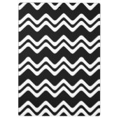 Zig Zag dubbel gekleurd lijnpatroon Klembord (Achterkant)