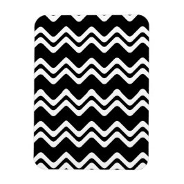 Zig Zag dubbel gekleurd lijnpatroon Magneet