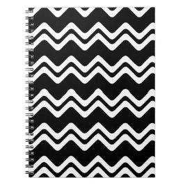 Zig Zag dubbel gekleurd lijnpatroon Notitieboek