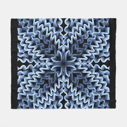 Zig-Zag Fleece Deken (Voorkant (Horizontaal))