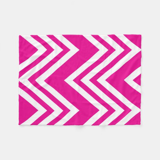 Zig Zag Fleece Deken (Voorkant (Horizontaal))