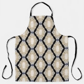 Zig zag geometric black and off-white schort (Voorkant)