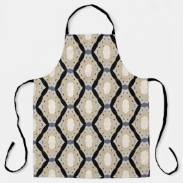 Zig zag geometric black and off-white  schort