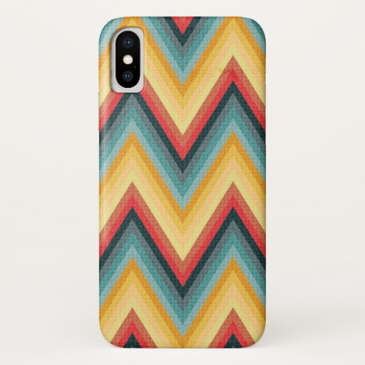 Zig Zag Gestreepte Achtergrond 2 Case-Mate iPhone Case (Achterkant)