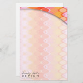 Zig Zag Golven Patroon Kleurrijke Mod Art Geo Desi Briefpapier (Voorkant / Achterkant)