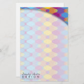 Zig Zag Golven Patroon Kleurrijke Mod Art Geo Desi Briefpapier (Voorkant / Achterkant)