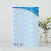 Zig Zag Golven Patroon Kleurrijke Mod Art Geo Desi Briefpapier (Staand voorkant)