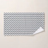 ZIG ZAG - GRAY & WHITE BAD HANDDOEK (Handdoek)