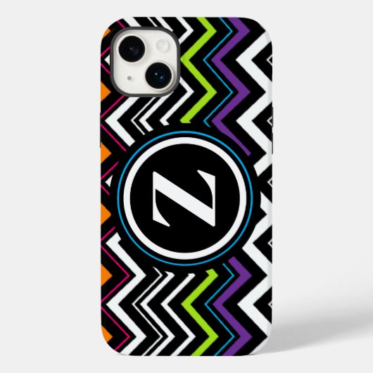 Zig Zag hoofdletters Case-Mate iPhone Case (Achterkant)