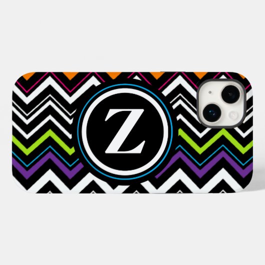 Zig Zag hoofdletters Case-Mate iPhone Case (Achterkant (horizontaal))
