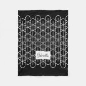 Zig zag kleurrijke naam deken (Voorkant)