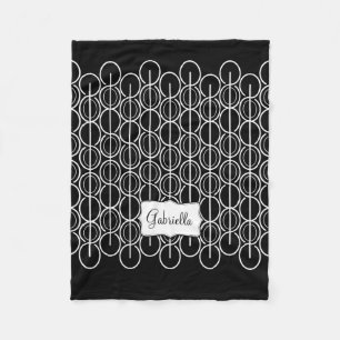 Zig zag kleurrijke naam deken