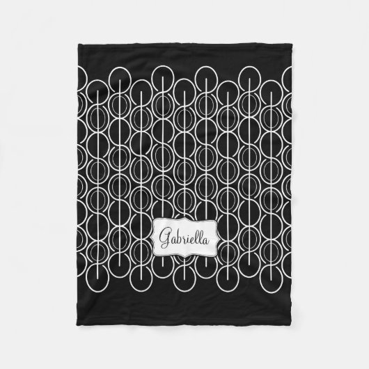 Zig zag kleurrijke naam deken (Voorkant)