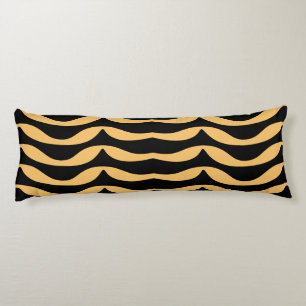 Zig zag lijnen met gouden patroon lichaamskussen