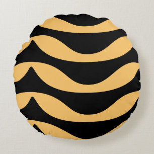 Zig zag lijnen met gouden patroon rond kussen