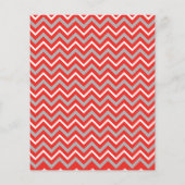 Zig Zag Lijnen Rood Wit Grijs Creatieve Strepen Flyer (Achterkant)