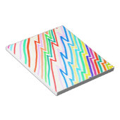 Zig Zag Line Colors Notitieblok (Schuin)