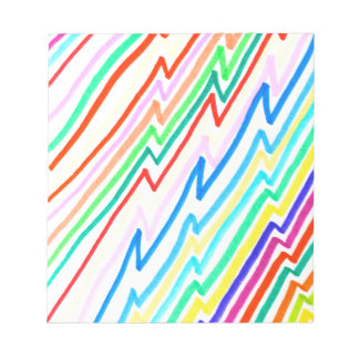 Zig Zag Line Colors Notitieblok