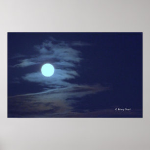 Zig Zag Moon Poster