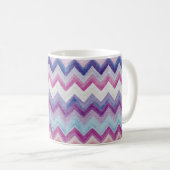 Zig Zag Pastel Multicolors Koffiemok (Voorkant rechts)