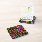 Zig-Zag Patchwork Streep Stip Bier Onderzetter (Rechterzijde)