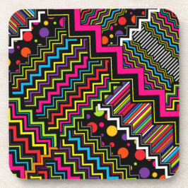 Zig-Zag Patchwork Streep Stip Bier Onderzetter