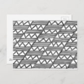 Zig Zag Pattern Briefkaart (Voorkant / Achterkant)
