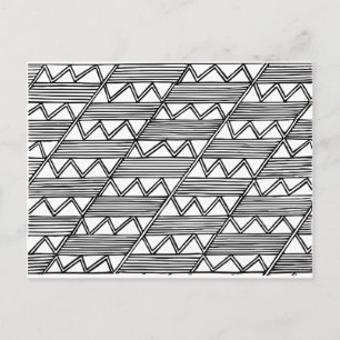 Zig Zag Pattern Briefkaart