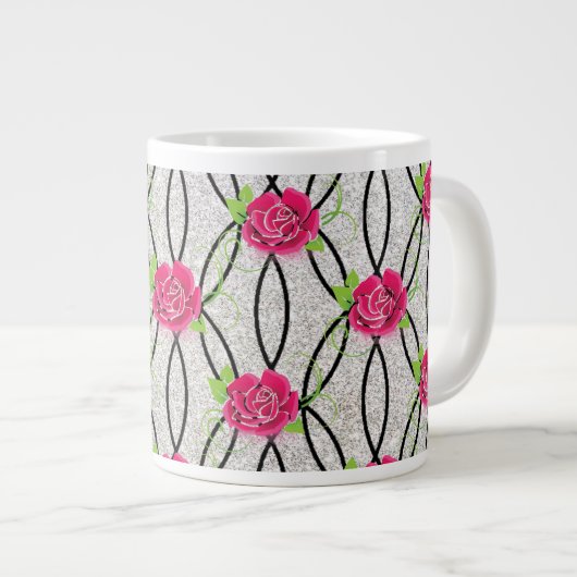 Zig Zag Pattern Grote Koffiekop (Voorkant rechts)