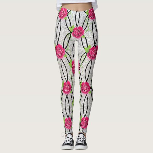 Zig Zag Pattern Leggings (Voorkant)