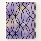 Zig Zag Pattern, Paars Notitieboek (Achterkant)