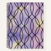 Zig Zag Pattern, Paars Notitieboek (Voorkant)