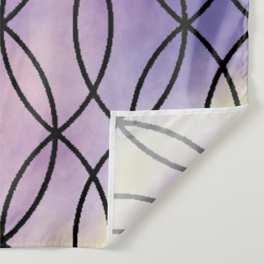 Zig Zag Pattern, Paars Wandkleed (Detail)