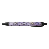 Zig Zag Pattern, Paars Zwarte Inkt Pen (Bodem)