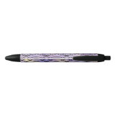 Zig Zag Pattern, Paars Zwarte Inkt Pen (Achterkant)