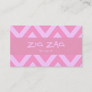 Zig Zag Pink Visitekaartje