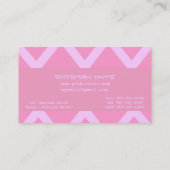 Zig Zag Pink Visitekaartje (Achterkant)