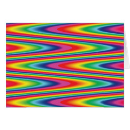 Zig Zag Psychedelic Rainbow Pattern