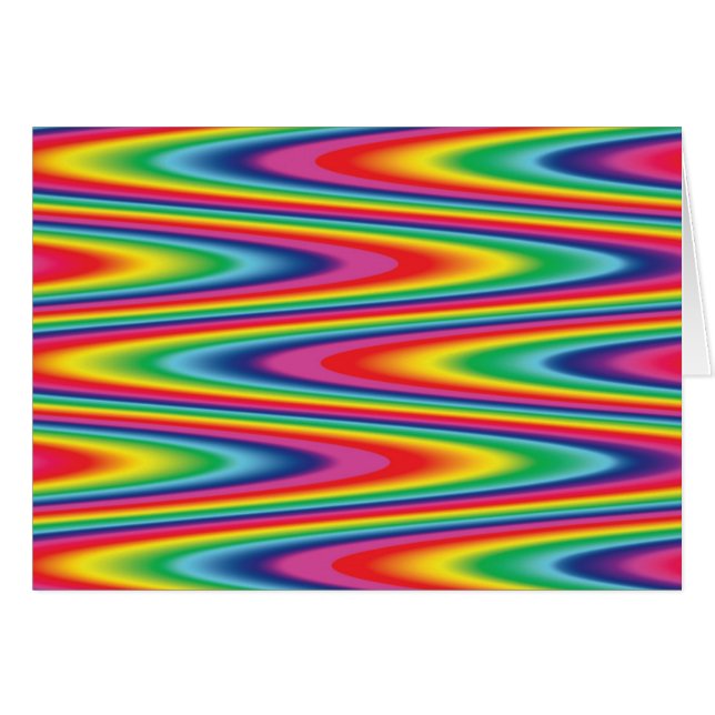 Zig Zag Psychedelic Rainbow Pattern (Voorkant Horizontaal)