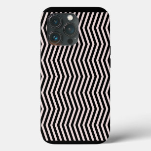 Zig Zag Roze en Zwart Geometrisch Patroon Case-Mate iPhone Case