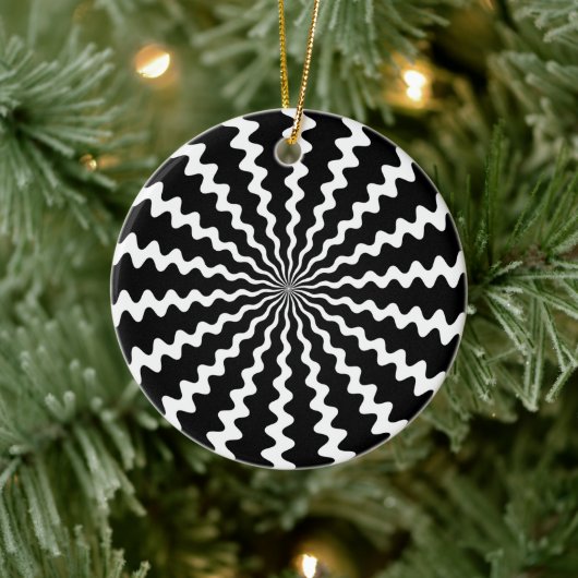 Zig Zag Spiral Disk Ornament (Boom)