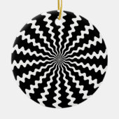 Zig Zag Spiral Disk Ornament (Voorkant)