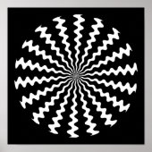 Zig Zag Spiral Poster (Voorkant)