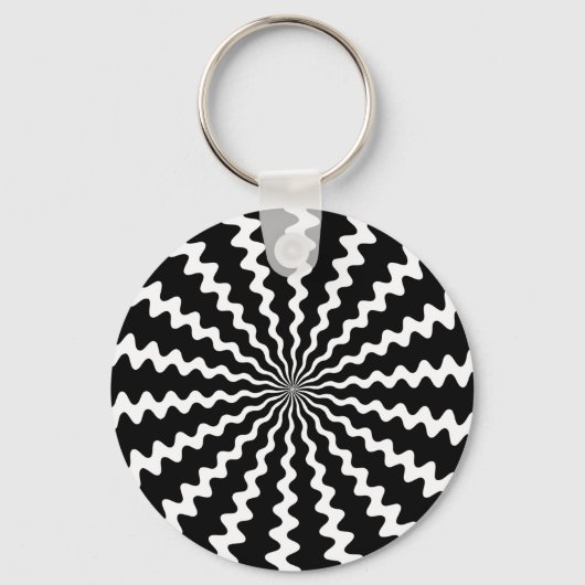 Zig Zag Spiral Sleutelhanger (Voorkant)