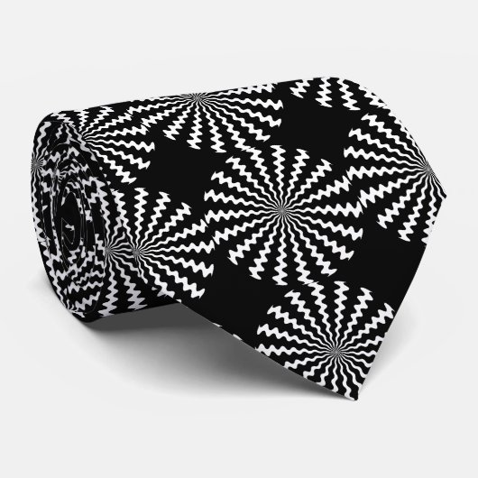 Zig Zag Spiral Stropdas (Opgerold)