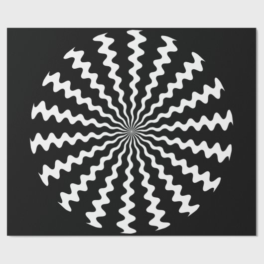 Zig Zag Spiral Wrapping Paper Cadeaupapier (Vlak)