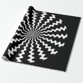 Zig Zag Spiral Wrapping Paper Cadeaupapier (Uitgerold)
