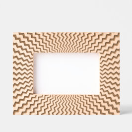 Zig Zag Starburst Design Gegraveerde Lijstjes